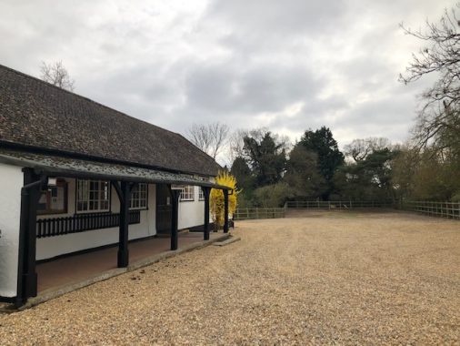 parking area, Ugley village hall